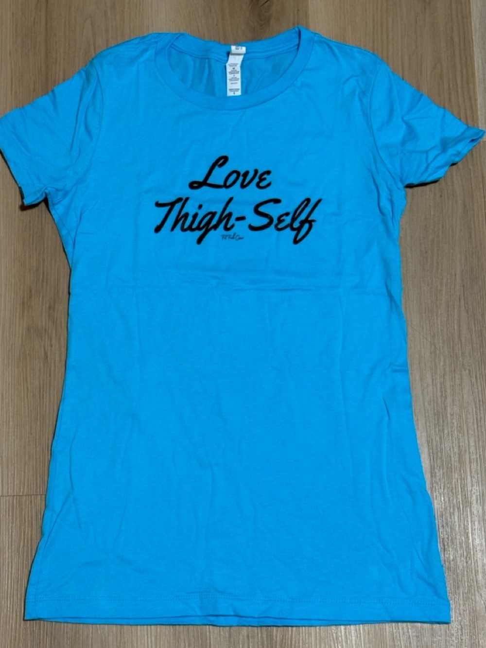Love Thigh-Self Fitness Fitted Bella Canvas T-shirt Blue Multi Size S M L XL